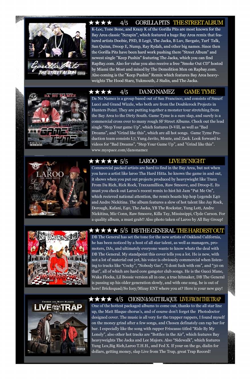 Album Reviews — Gorilla Pits, Da No Namez, Laroo, DB The General, Chosen & Matt Blaque