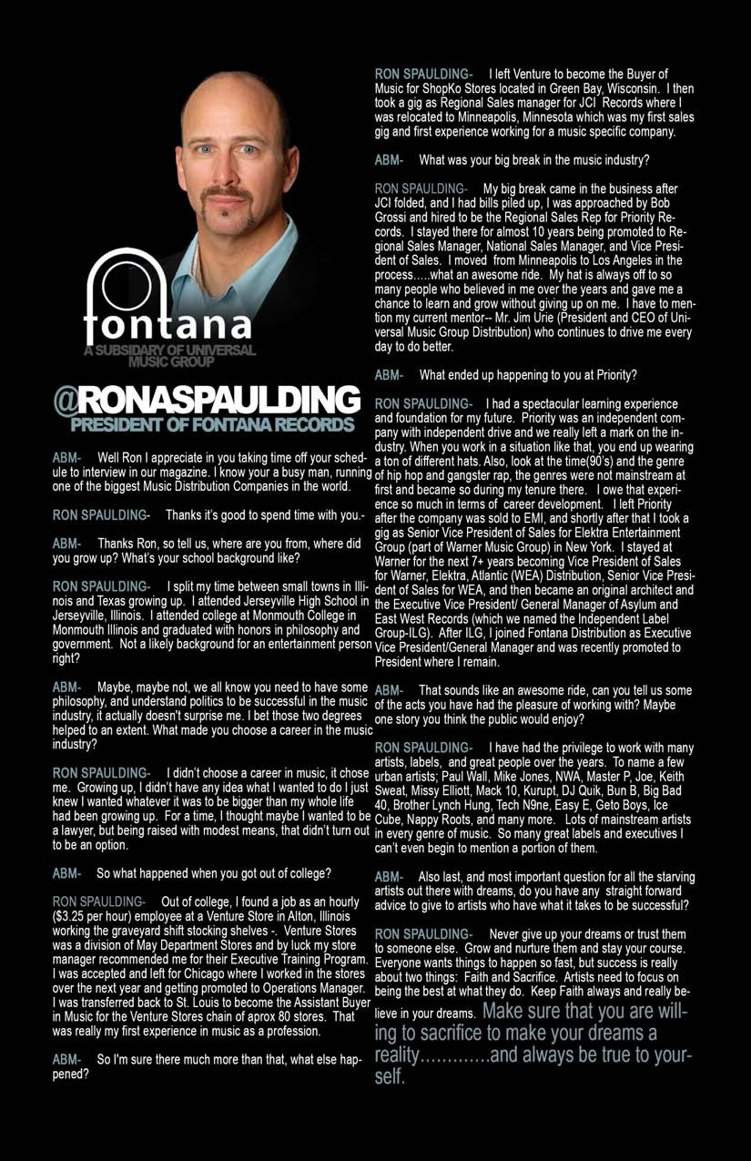 Ron Spaulding — President of Fontana Records
