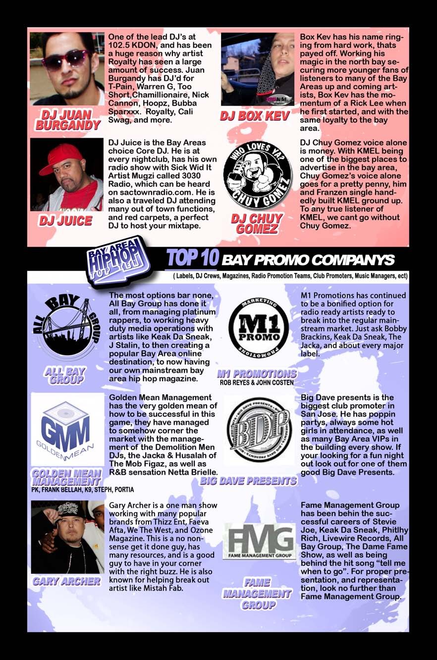 DJs (cont'd) / Bay Promo Companies