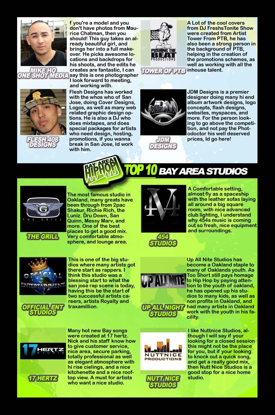 Graphic Designers (cont'd) / Bay Area Studios
