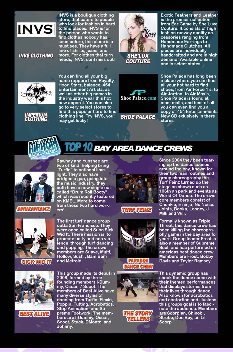 Apparel Stores (cont'd) / Dance Crews