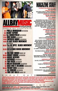 Page 5: Table of Contents &amp; Magazine Staff