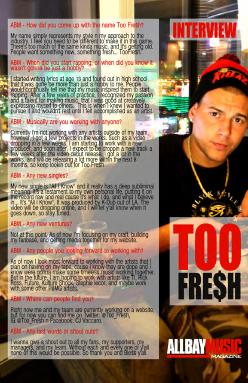 Page 39: Too Fresh — Interview