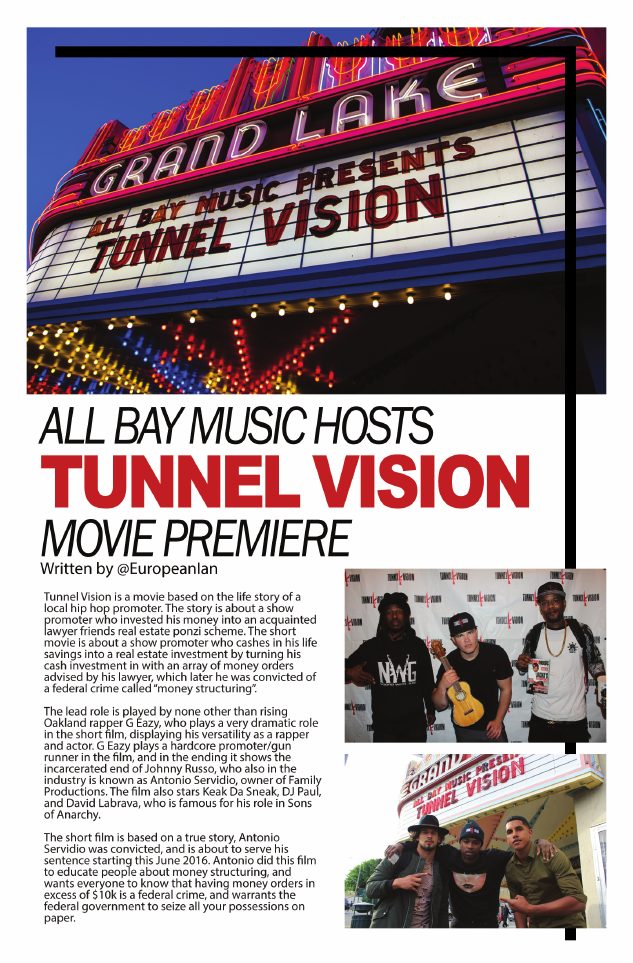 Tunnel Vision Movie Premiere